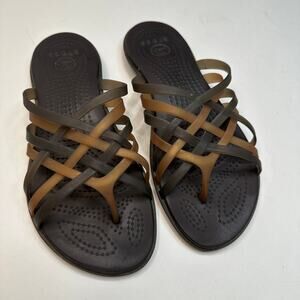 Crocs Huarache Brown Sandals